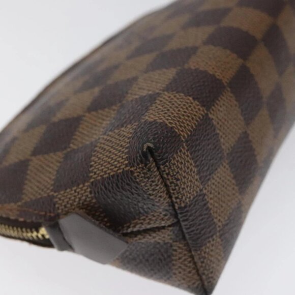 LOUIS VUITTON Damier Ebene Pochette Cosmetic PM Pouch N47516 LV Auth 113477 - Picture 11 of 16